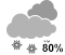 Periods of snow (80%)